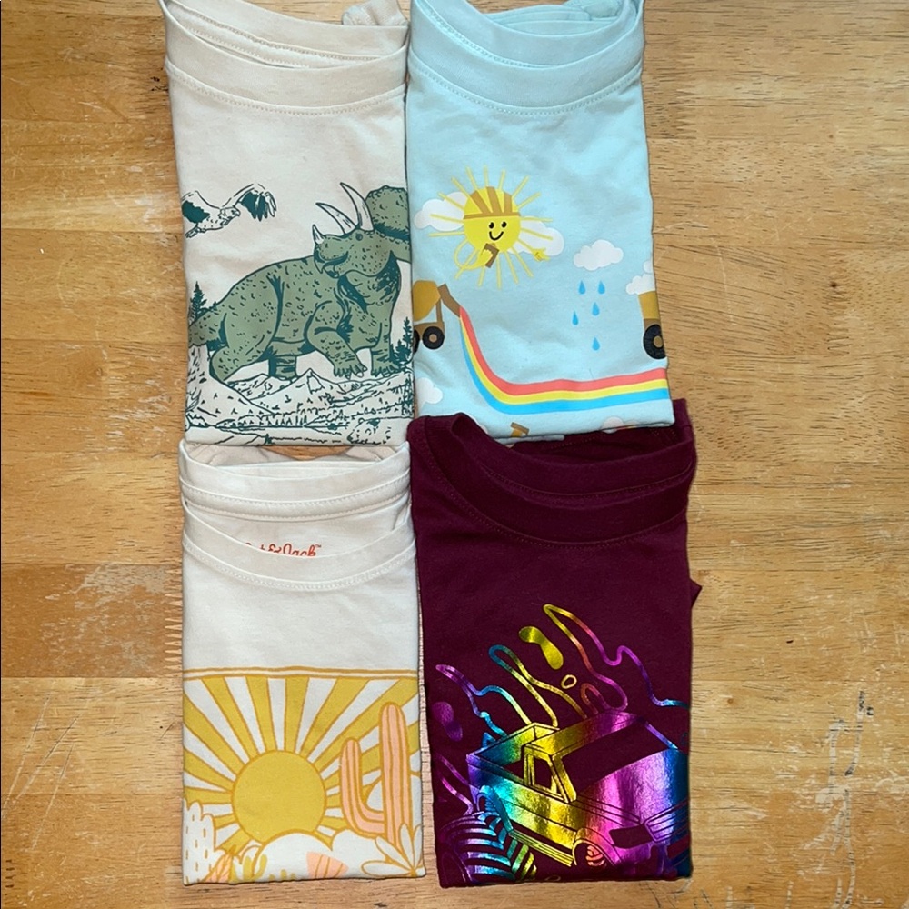 Bundle 4- Kids Cat &Jack Graphic T-Shirts